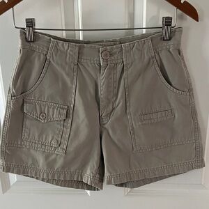 VTG American Eagle Outfitters Women's Tan Cargo khaki utility Shorts